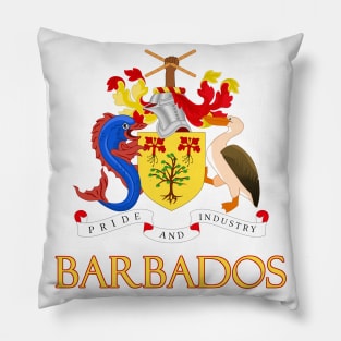 Barbados - Coat of Arms Design Pillow