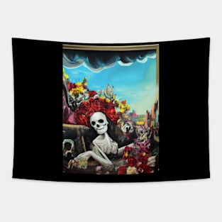 DAY OF THE DEAD SUGARSKULL Tapestry