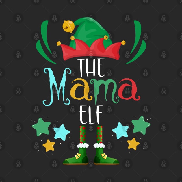 The Mama Elf, Christmas Family Matching Fun Xmas Top by NearlyNow