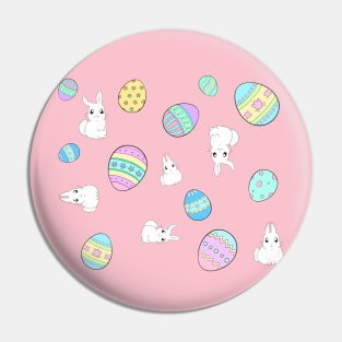 Easter Bunnies and Eggs Patterns Pin