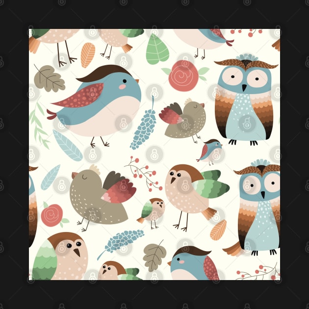 Woodland Birds by NattyDesigns