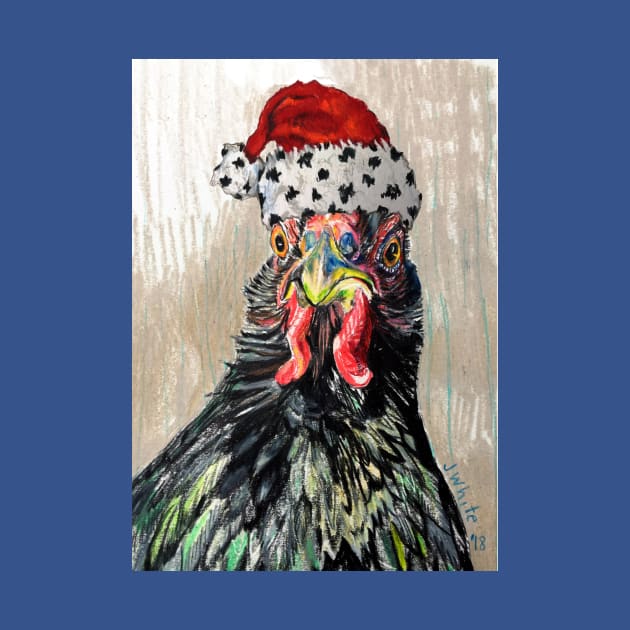 Bindin, Santa Chicken by jenesaiscluck