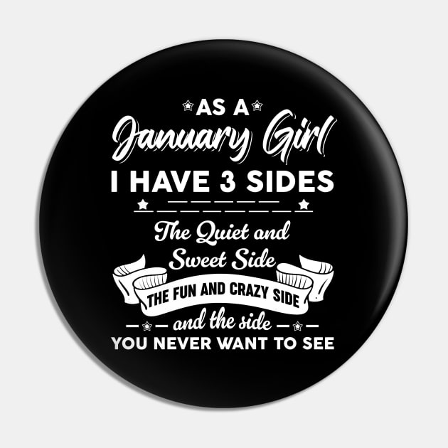 As A January Girl I Have 3 Sides The Quiet & Sweet Pin by Zaaa Amut Amut Indonesia Zaaaa