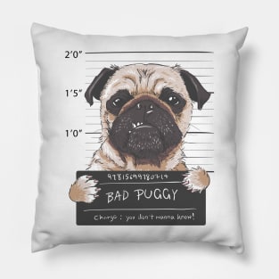 Bad puggy Pillow