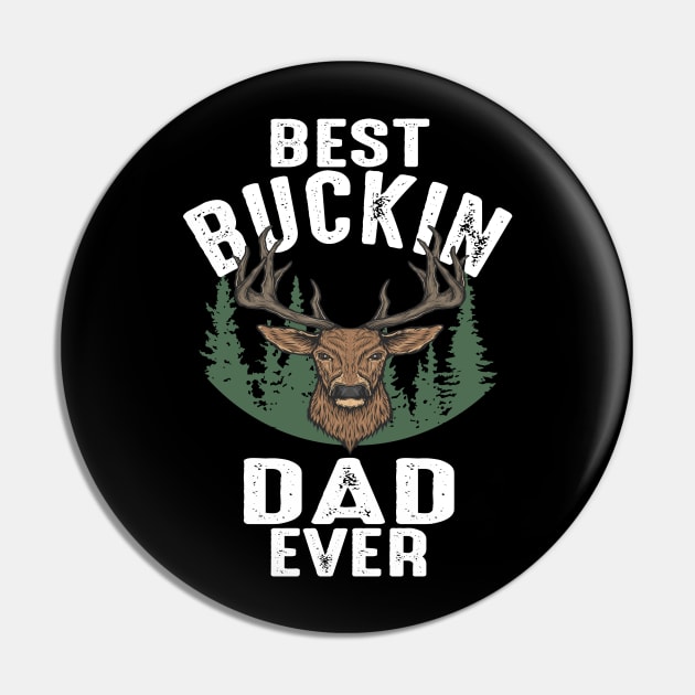 Hunting Funny Deer Best Papa Father's Day Design Pin by FilsonDesigns