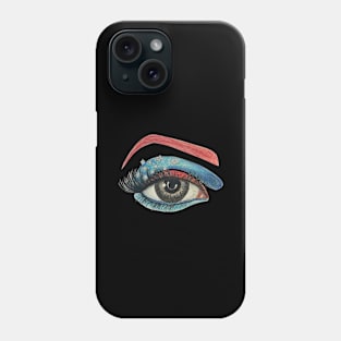 Patriotic Eye Makeup Phone Case