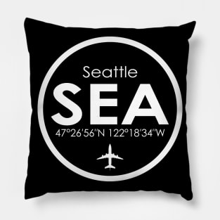 SEA, Seattle-Tacoma International Airport Pillow