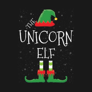 UNICORN Elf Family Matching Christmas Group Funny Gift T-Shirt