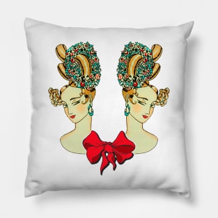 Haired girl Pillow