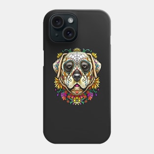 Labrador Retriever Sugar Skull Dog Phone Case