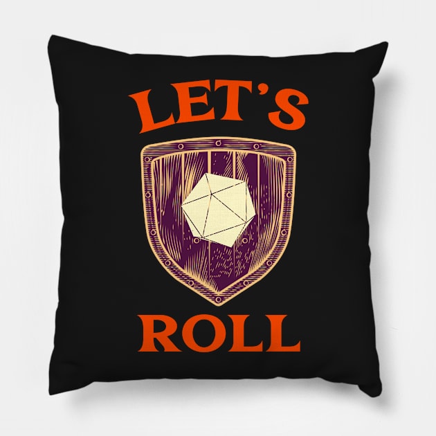 Let's Roll Pillow by natural-20s