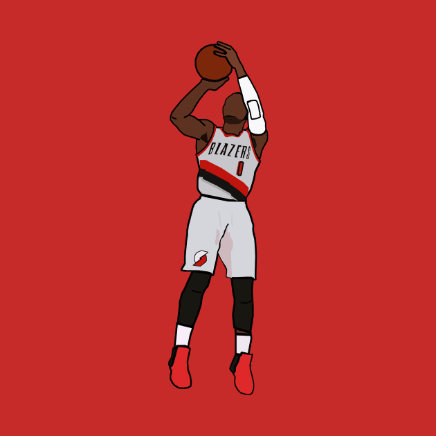 Damian Lillard - NBA Portland Trailblazers by xavierjfong
