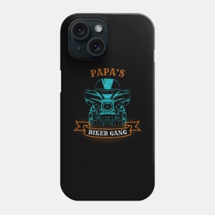 Papa's Biker Gang Father's Day Phone Case