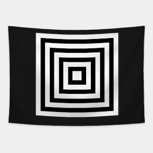 Black and white square background Tapestry