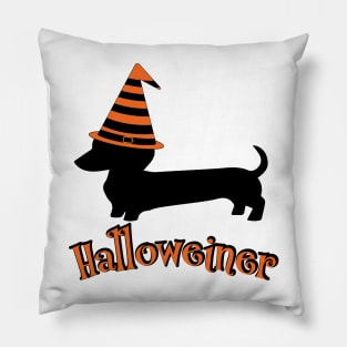 Halloweiner Happy Halloween Pillow