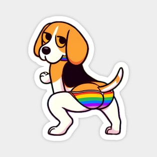 Twerking Beagle Magnet