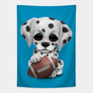 Dalmatian Puppy Dog Playing With Football Tapestry