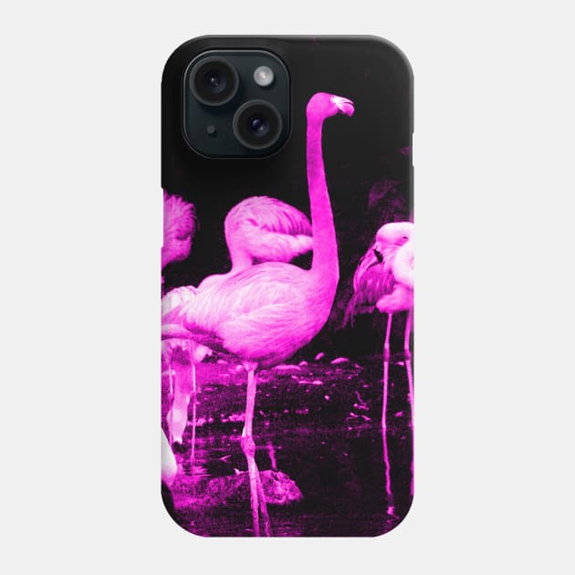 Hot Pink Flamingos Phone Case by BlakCircleGirl