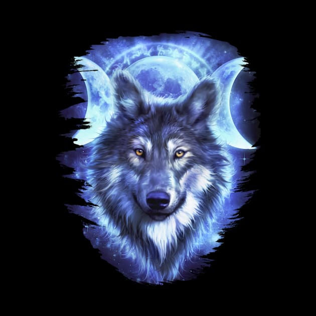 wolf moon by EnchantedWhispers