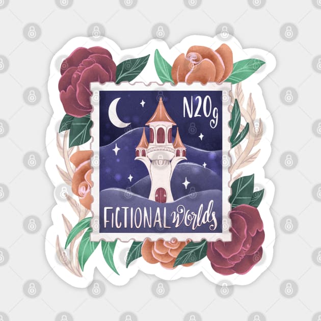 FICTIONAL WORLDS Magnet by Catarinabookdesigns