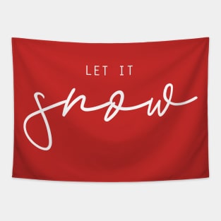 Let it snow (white) Tapestry