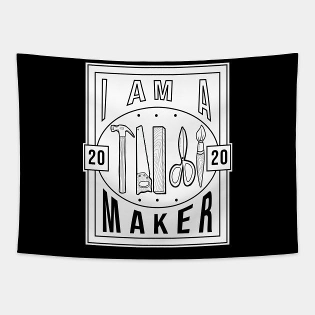 I am a Maker Tapestry by The Craft ACE