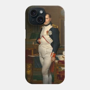 The Emperor Napoleon in His Study at the Tuileries by Jacques-Louis David Phone Case