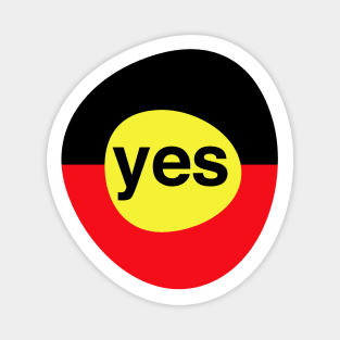 Yes to The Voice to Parliament Referendum Australia Aboriginal and Torres Straight Islander Magnet