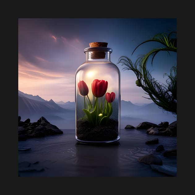 Tulips in a Bottle by SmartPufferFish