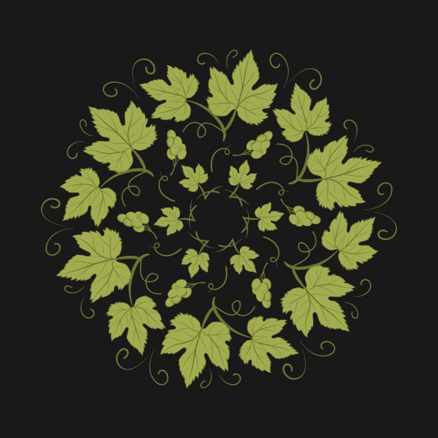 Green Grapes Monogram by SWON Design