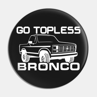 1980-1986 Bronco Topless White Pin