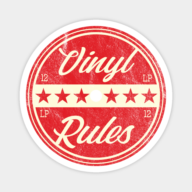 Vinyl Rules Vintage Record Label Design