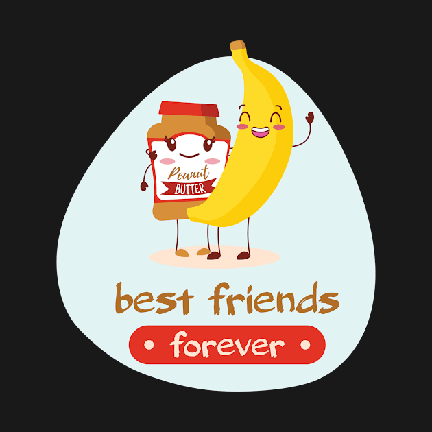 Best friends forever - Banana & Peanut butter by SoftFigurine