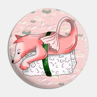 cute nigiri pink dogfish sushi Pin