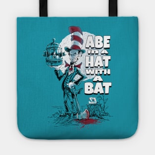 Abe in a Hat with a Bat Tote