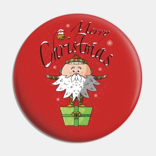 Kawaii cute Santa Pin