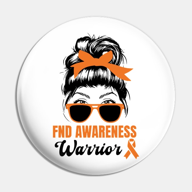 Functional Neurological Disorder Awareness Day Messy Bun Pin by Shopinno Shirts