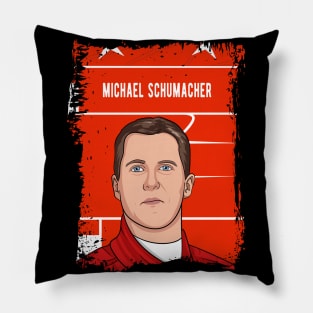 Michael Schumacher Illustration Tribute Pillow