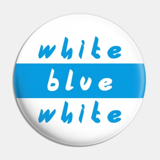 White blue white. Pin