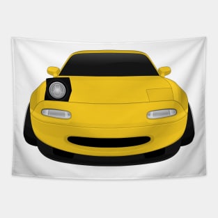 Miata yellow Tapestry