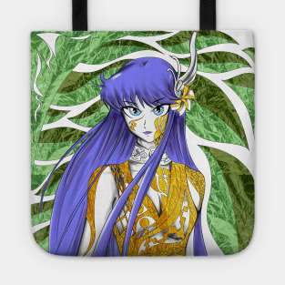 Saori kido, the athena goddess in saint seiya art Tote