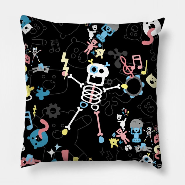 Misiomalpek Pattern Pillow by XOOXOO