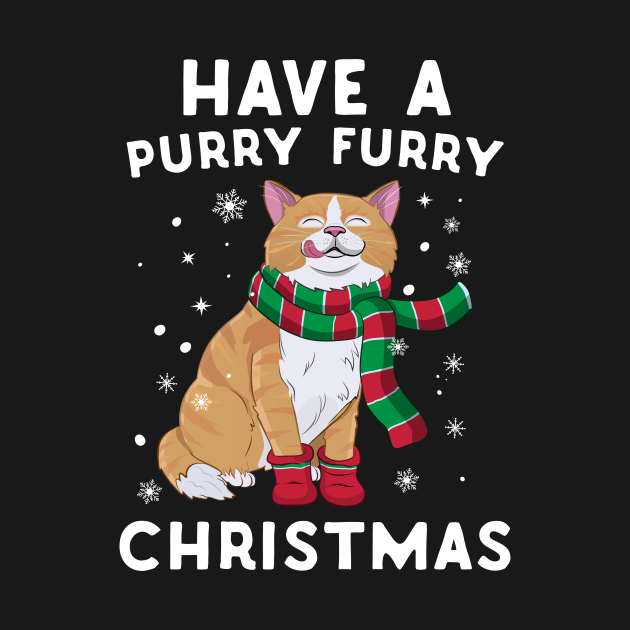 Discover Have A Purry Furry Christmas Cat - Christmas Cat - T-Shirt