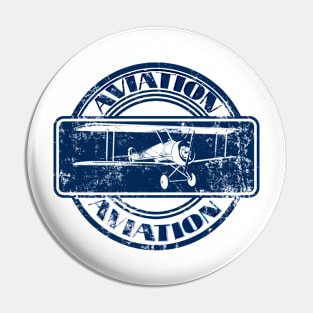 Vintage Aviation Art Pin