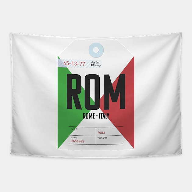 Rome Luggage Tag Tapestry by Mercury Club