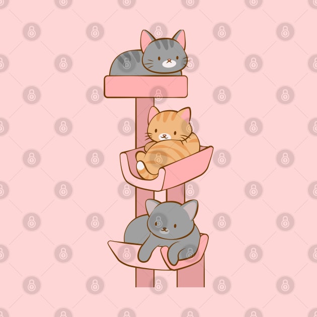 Kawaii Kitty Cat Tree by Irene Koh Studio