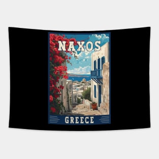 Naxos In Greece Mediterranean Paradise Travel Art Tapestry