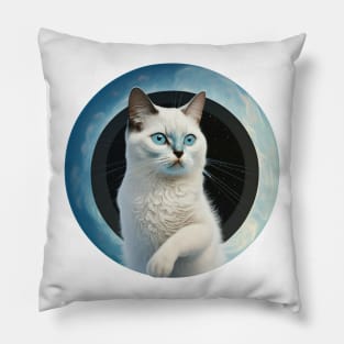 Whimsical Cat Illustrations for the Feline Enthusiast Pillow