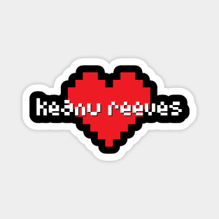 Keanu reeves -> pixel art Magnet