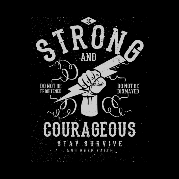 Strong And Courageous Military Workout Courage Strength by MrWatanabe